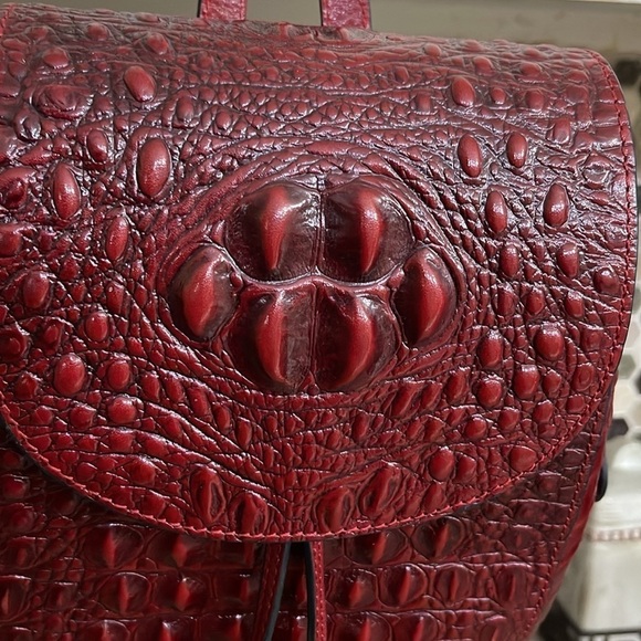 PIJUSHI Crocodile Leather Backpack Purse for Women Crocodile bag main image 7